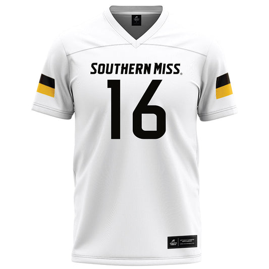 Southern Miss - NCAA Football : Denzel Gardner - White Football Jersey-0