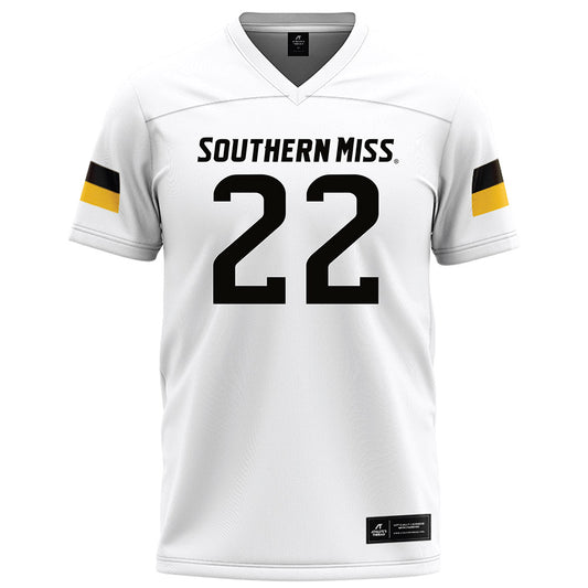 Southern Miss - NCAA Football : Corey Myrick - White Football Jersey-0