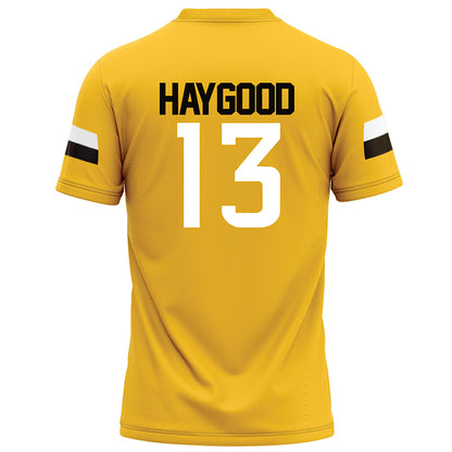 Southern Miss - NCAA Football : Mathis Haygood - Gold Football Jersey-1