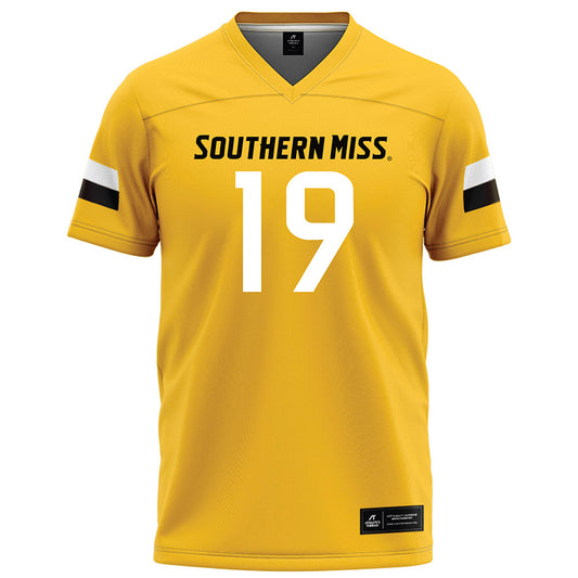 Southern Miss - NCAA Football : Shane King - Gold Football Jersey-0
