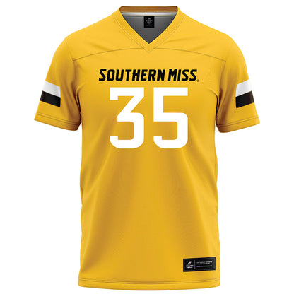 Southern Miss - NCAA Football : Christopher Jones - Gold Football Jersey-0