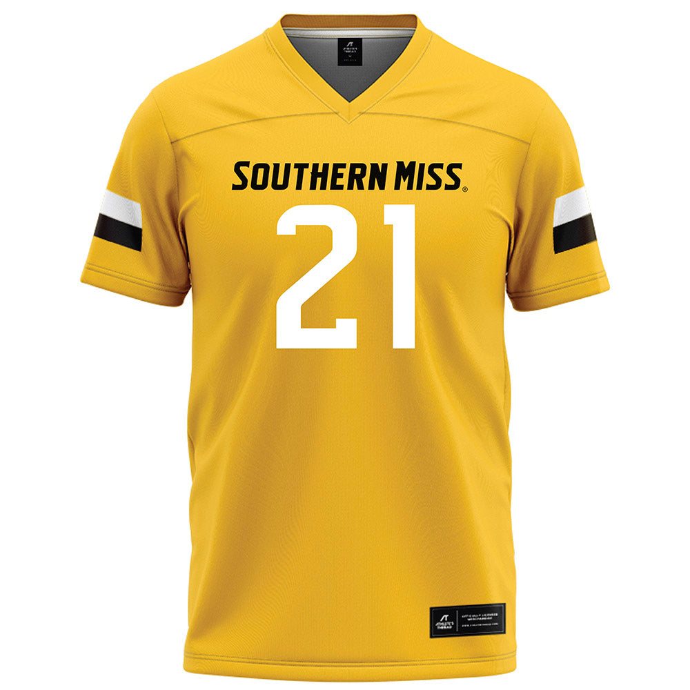 Southern Miss - NCAA Football : Khalil Foster - Gold Football Jersey-0