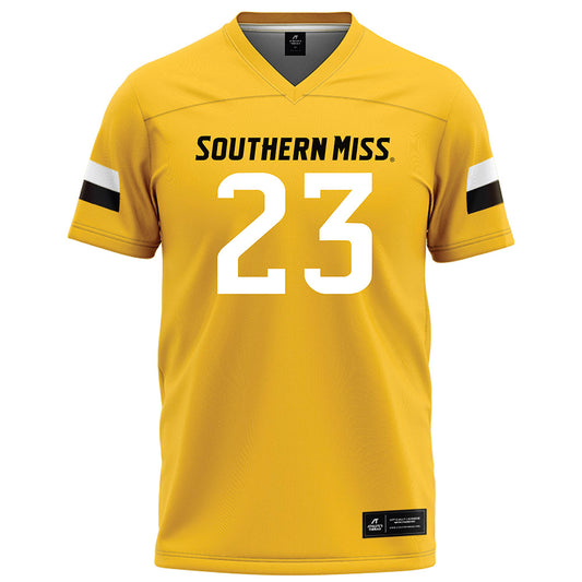 Southern Miss - NCAA Football : Trey Horne - Gold Football Jersey-0