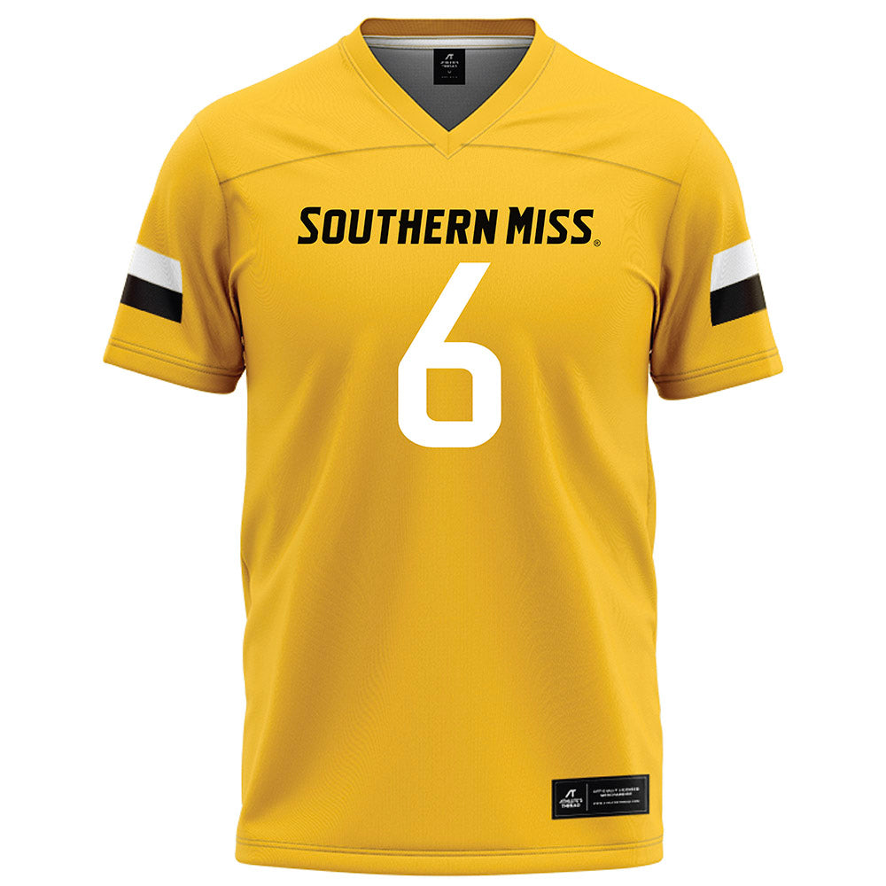 Southern Miss - NCAA Football : Micah Davis - Gold Football Jersey-0