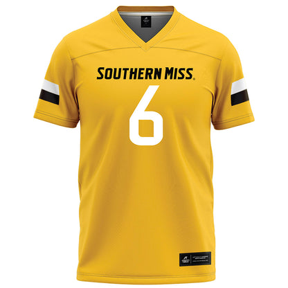 Southern Miss - NCAA Football : Micah Davis - Gold Football Jersey-0
