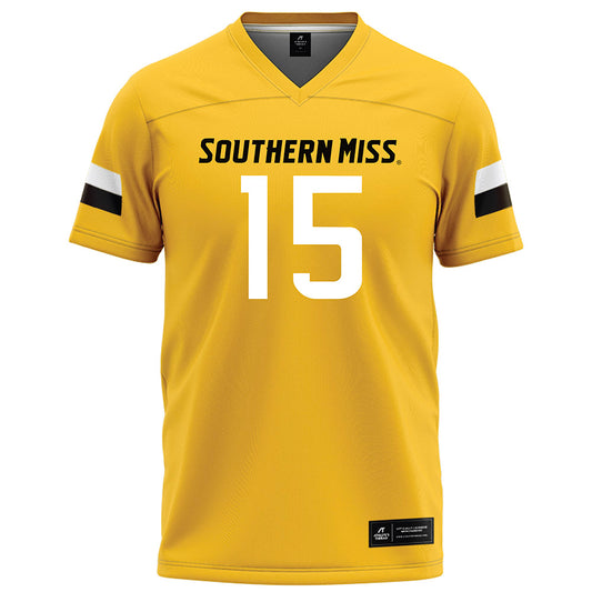 Southern Miss - NCAA Football : Jalen Sims - Gold Football Jersey-0