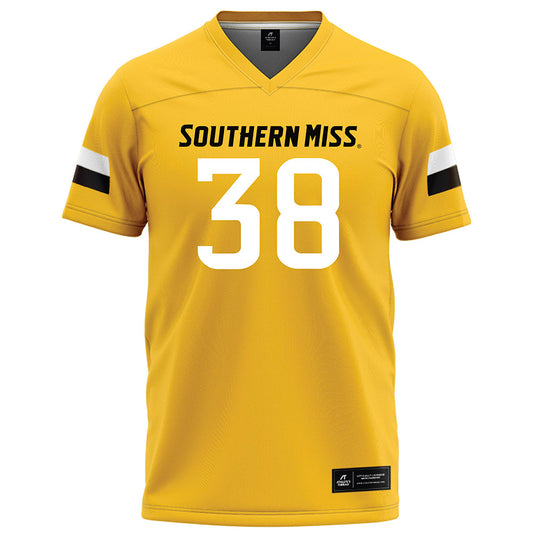 Southern Miss - NCAA Football : Zion Edwards - Gold Football Jersey-0