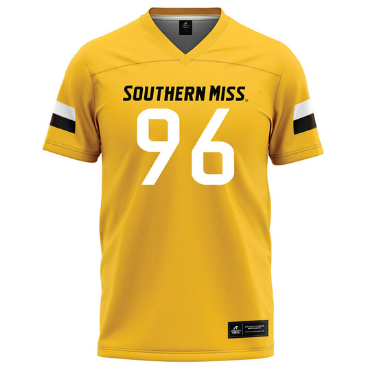 Southern Miss - NCAA Football : Reed Harradine - Gold Football Jersey-0