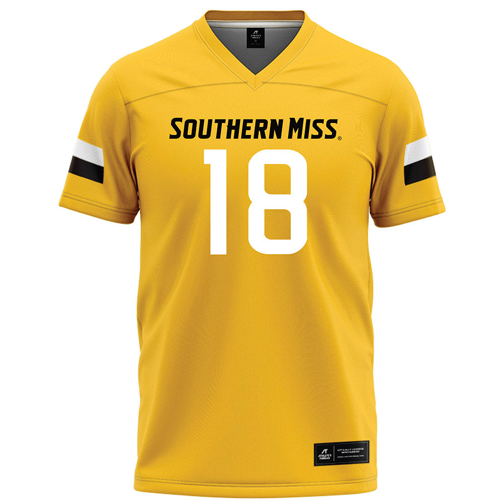 Southern Miss - NCAA Football : Landry Lyddy - Gold Football Jersey-0