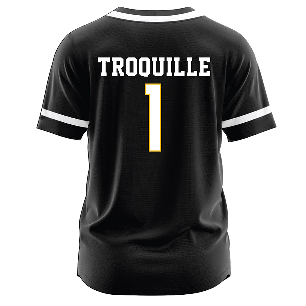 Southern Miss - NCAA Softball : Abbi Troquille - Black Jersey-1