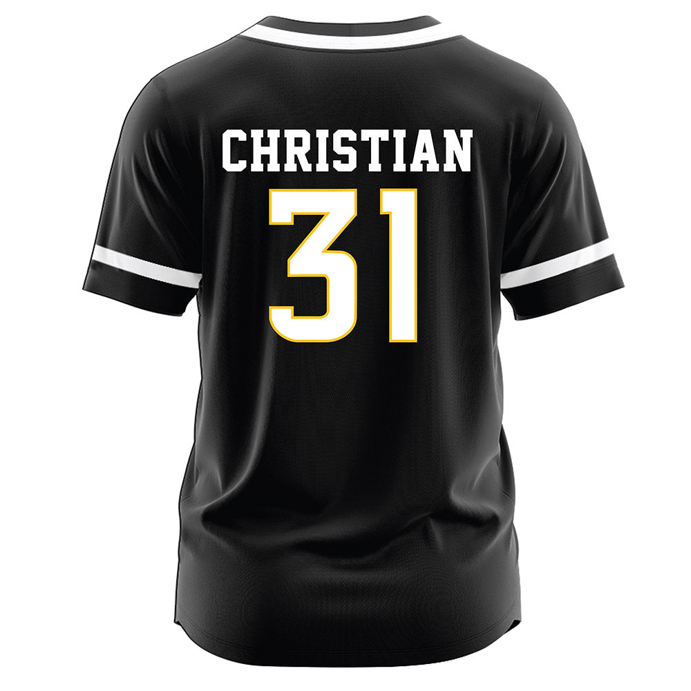 Southern Miss - NCAA Softball : Hannah Christian - Black Jersey-1