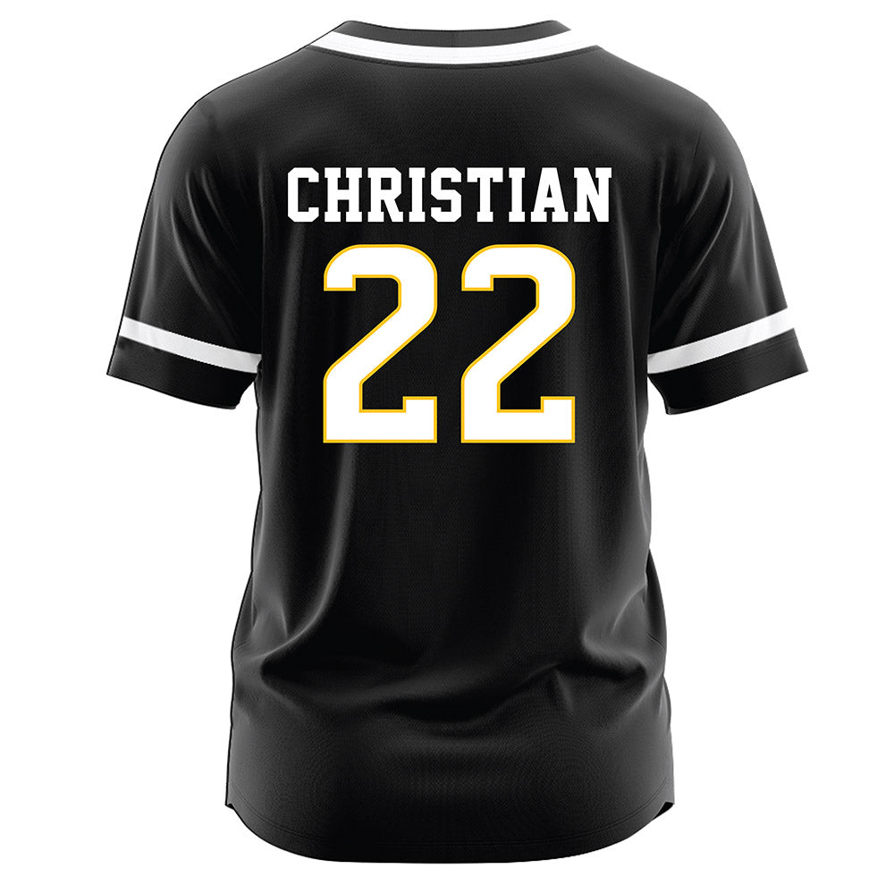 Southern Miss - NCAA Softball : Olivia Christian - Black Jersey-1