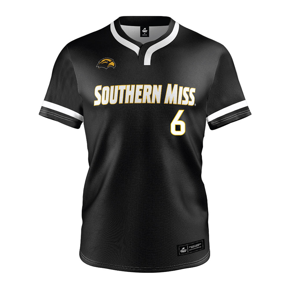 Southern Miss - NCAA Softball : Kinsley Gordon - Black Jersey-0