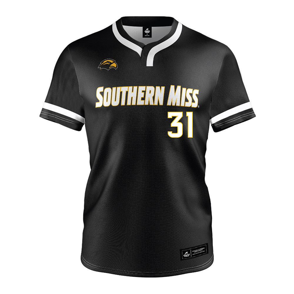 Southern Miss - NCAA Softball : Hannah Christian - Black Jersey-0
