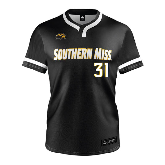 Southern Miss - NCAA Softball : Hannah Christian - Black Jersey-0