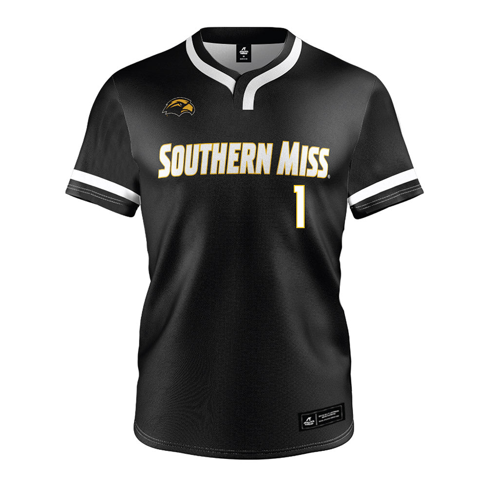 Southern Miss - NCAA Softball : Abbi Troquille - Black Jersey-0