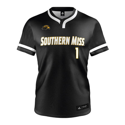 Southern Miss - NCAA Softball : Abbi Troquille - Black Jersey-0