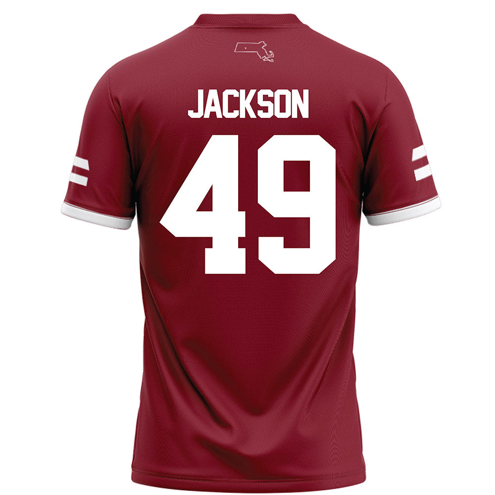 UMass - NCAA Football : Shambre Jackson - Maroon Football Jersey