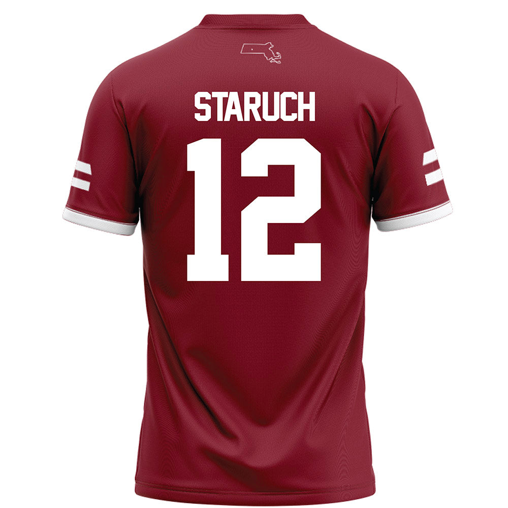 UMass - NCAA Football : Sam Staruch - Maroon Football Jersey