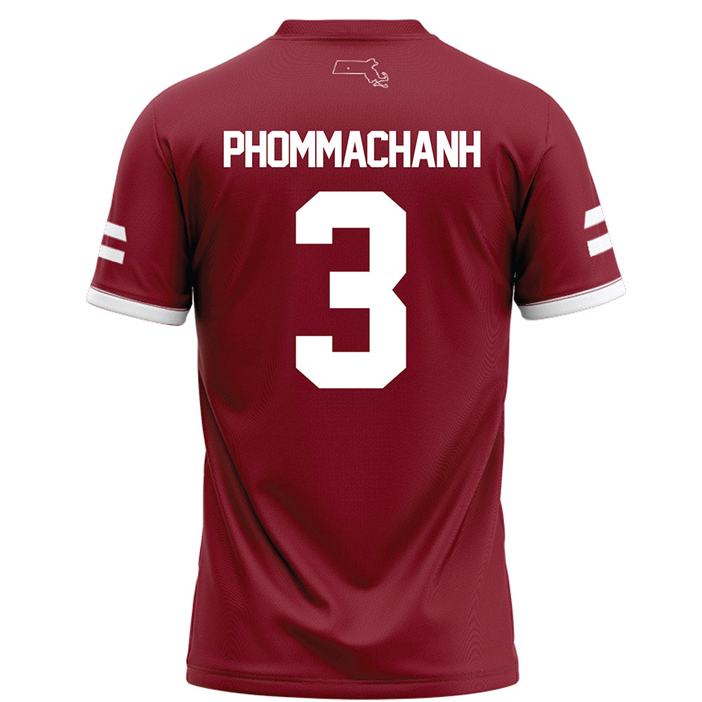 UMass - NCAA Football : Taisun Phommachanh - Maroon Football Jersey