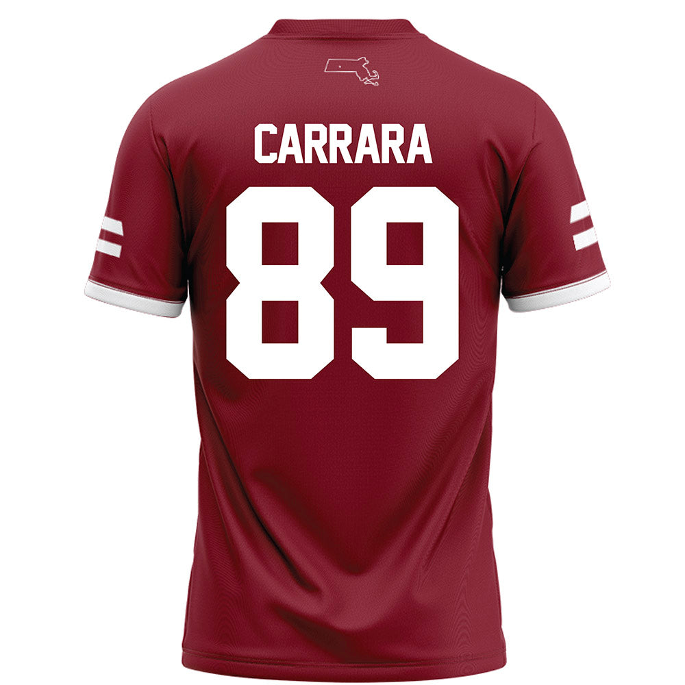 UMass - NCAA Football : Joe Carrara - Maroon Football Jersey