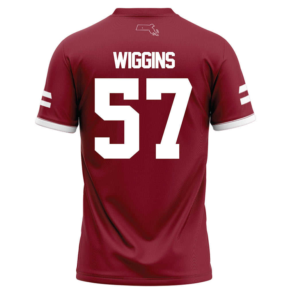 UMass - NCAA Football : Jaden Wiggins - Maroon Football Jersey