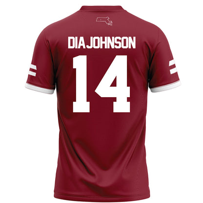 UMass - NCAA Football : Kezion Dia-Johnson - Maroon Football Jersey