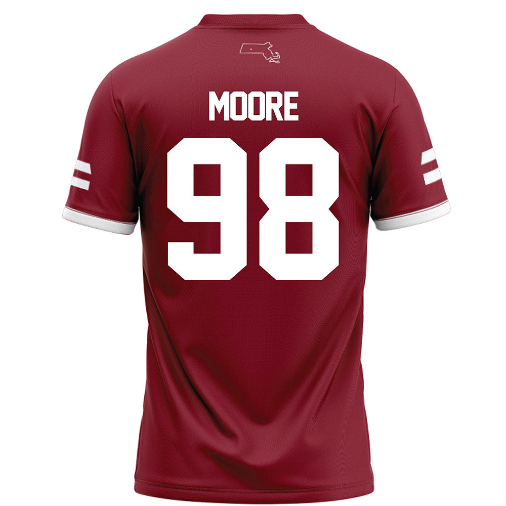 UMass - NCAA Football : Riley Moore - Maroon Football Jersey