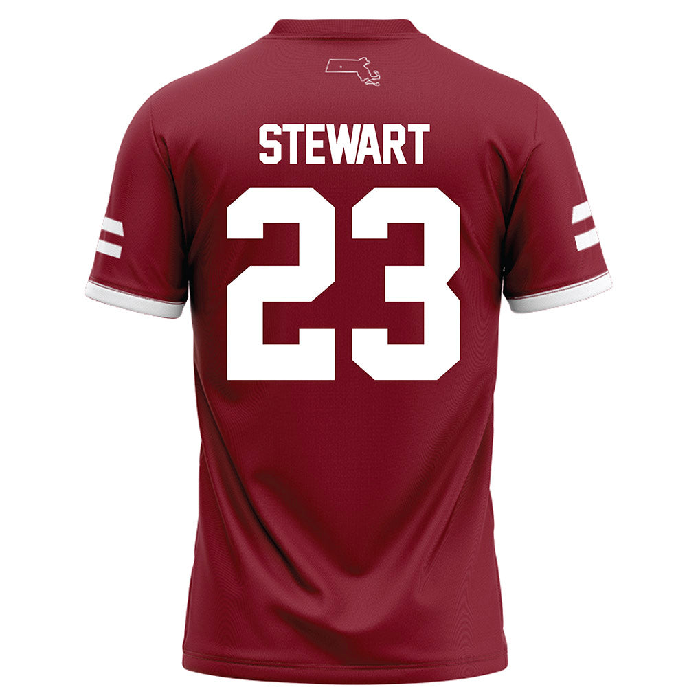 UMass - NCAA Football : Jalen Stewart - Maroon Football Jersey