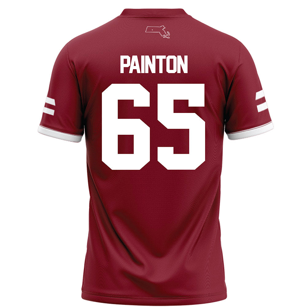 UMass - NCAA Football : Luke Painton - Maroon Football Jersey