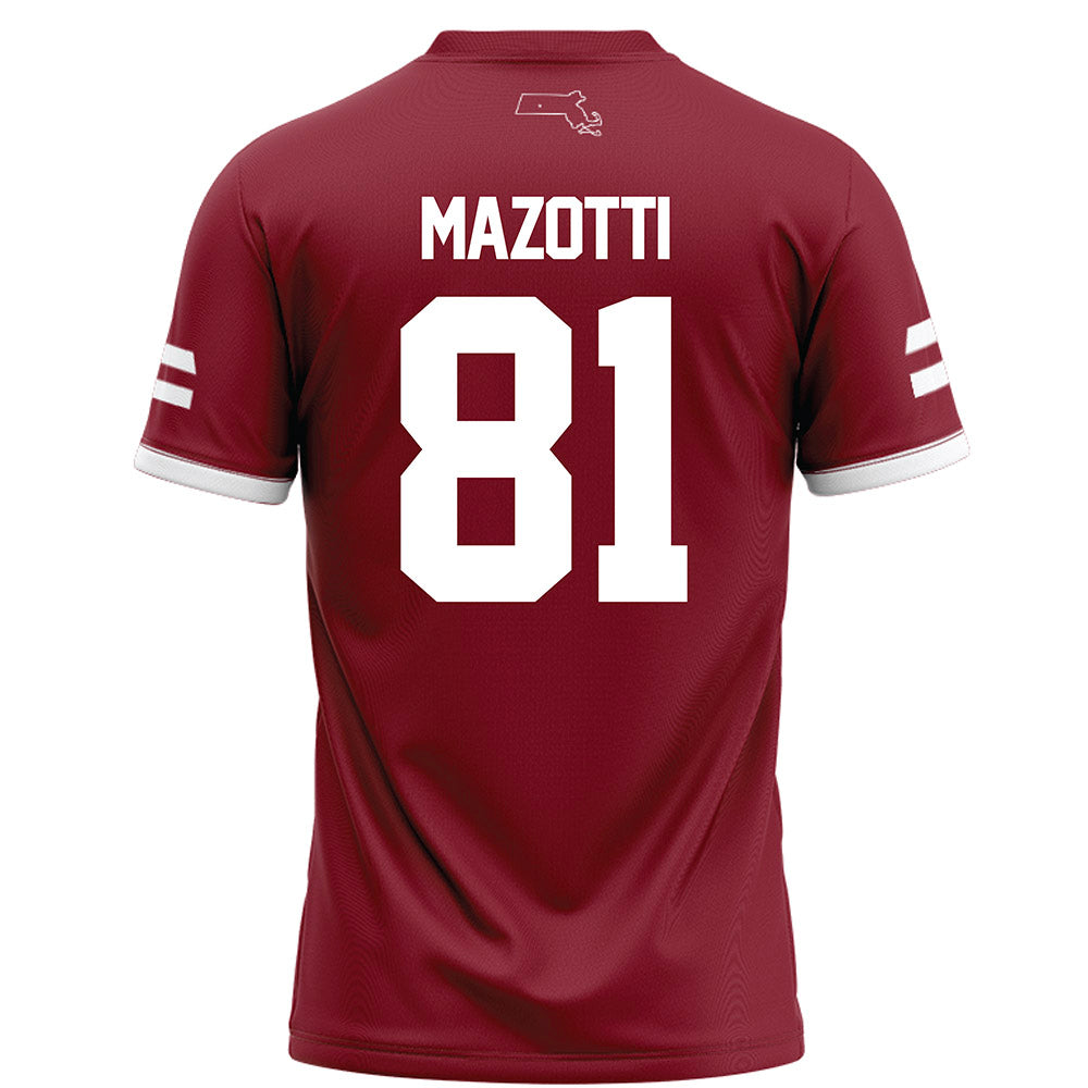 UMass - NCAA Football : Dominick Mazotti - Maroon Football Jersey