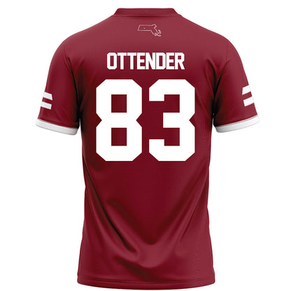 UMass - NCAA Football : Eric Ottender - Maroon Football Jersey