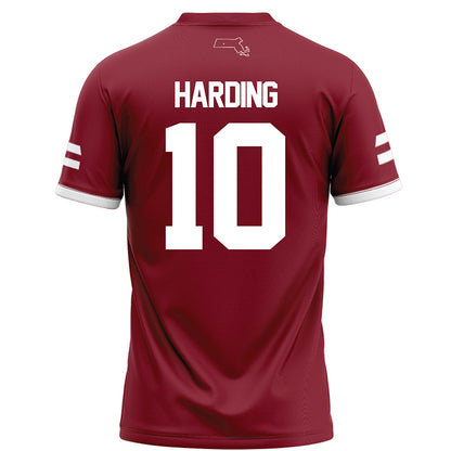 UMass - NCAA Football : TY Harding - Maroon Football Jersey