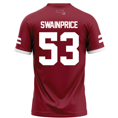 UMass - NCAA Football : Sahnai Swain-Price - Maroon Football Jersey