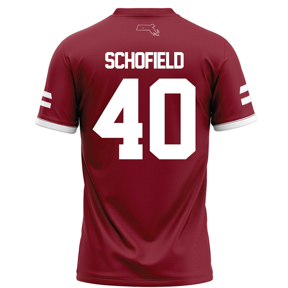 UMass - NCAA Football : Dominic Schofield - Maroon Football Jersey