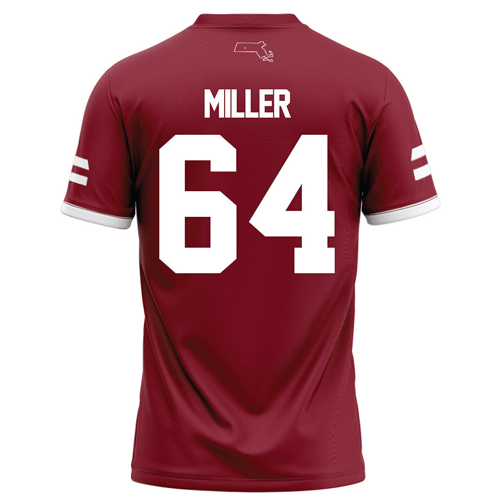UMass - NCAA Football : Peyton Miller - Maroon Football Jersey