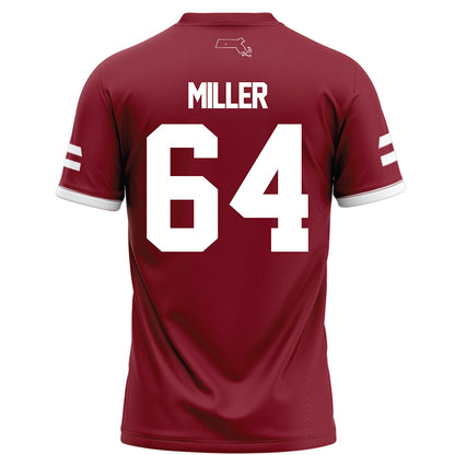 UMass - NCAA Football : Peyton Miller - Maroon Football Jersey