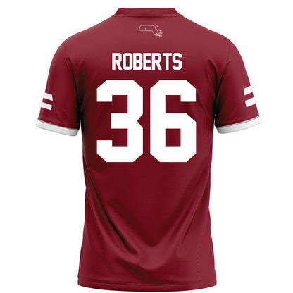 UMass - NCAA Football : Jyree Roberts - Maroon Football Jersey