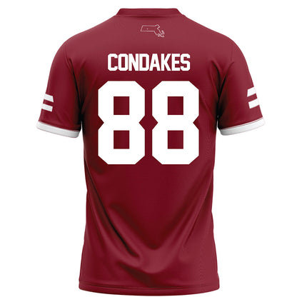 UMass - NCAA Football : John Condakes - Maroon Football Jersey