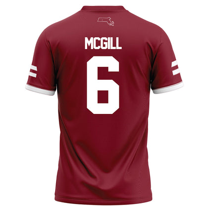 UMass - NCAA Football : Jeremiah McGill - Maroon Football Jersey