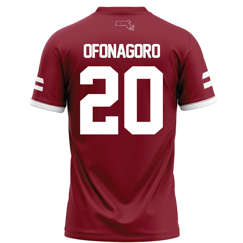 UMass - NCAA Football : Godson Ofonagoro - Maroon Football Jersey