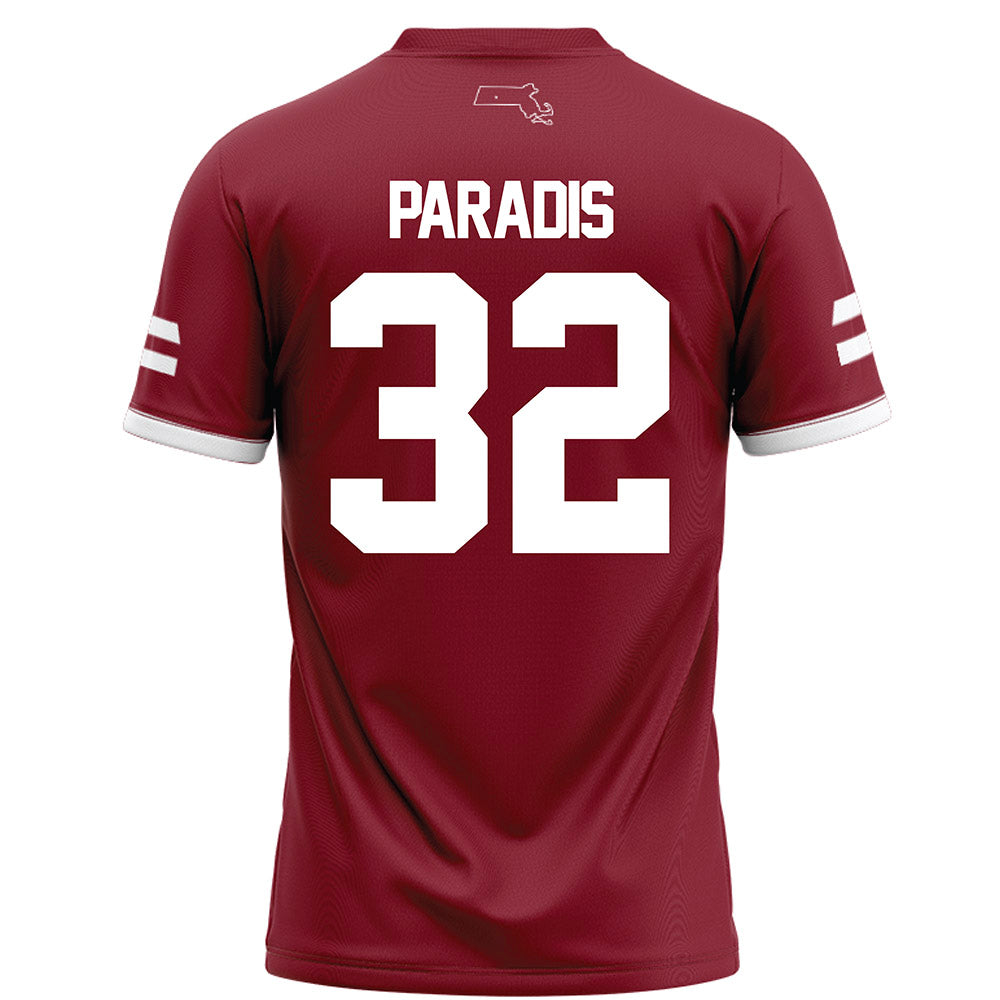 UMass - NCAA Football : Jackson Paradis - Maroon Football Jersey