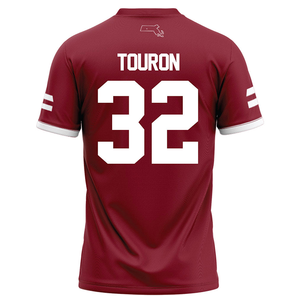 UMass - NCAA Football : Jose Touron - Maroon Football Jersey