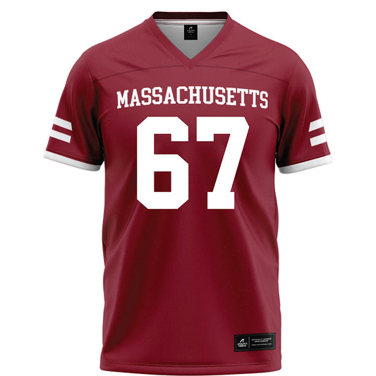 UMass - NCAA Football : Cole Erickson - Maroon Football Jersey