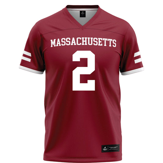 UMass - NCAA Football : Jacquon Gibson - Maroon Football Jersey