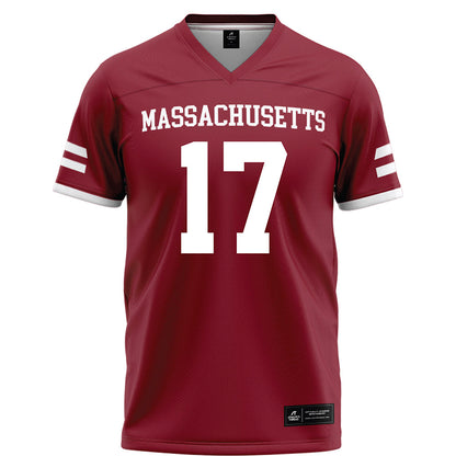 UMass - NCAA Football : Dallas Elliott - Maroon Football Jersey