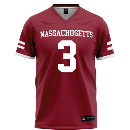 UMass - NCAA Football : Steven Ortiz - Maroon Football Jersey