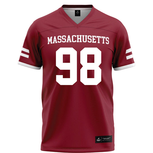 UMass - NCAA Football : Riley Moore - Maroon Football Jersey