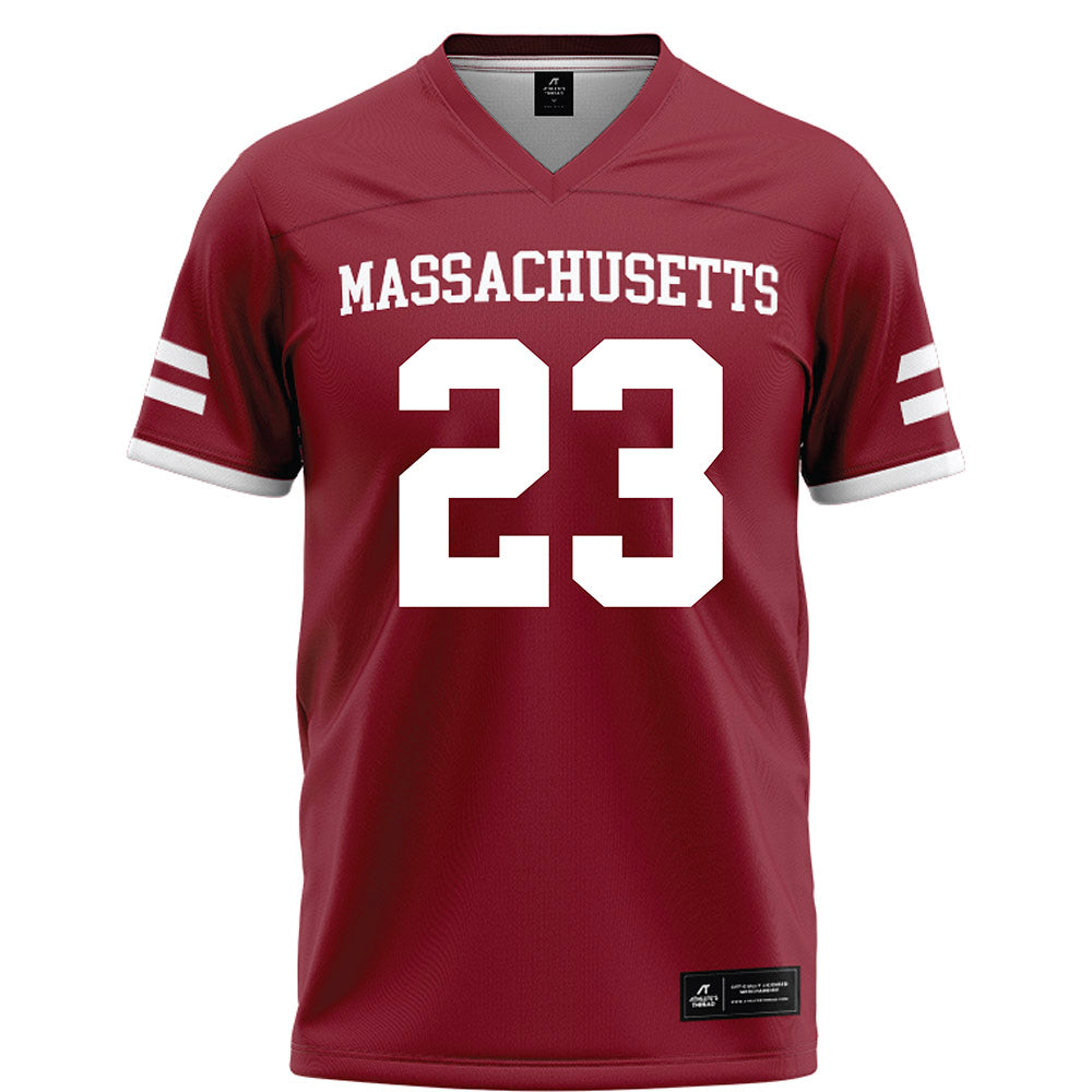 UMass - NCAA Football : Jalen Stewart - Maroon Football Jersey