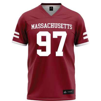 UMass - NCAA Football : Jermaine Wiggins Jr - Maroon Football Jersey